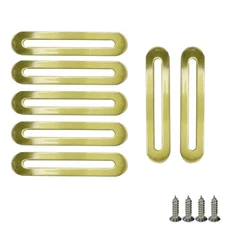 10 PCS 3mm Thick 90x19mm Gold Flat Plate Straight Bracket Metal Mending