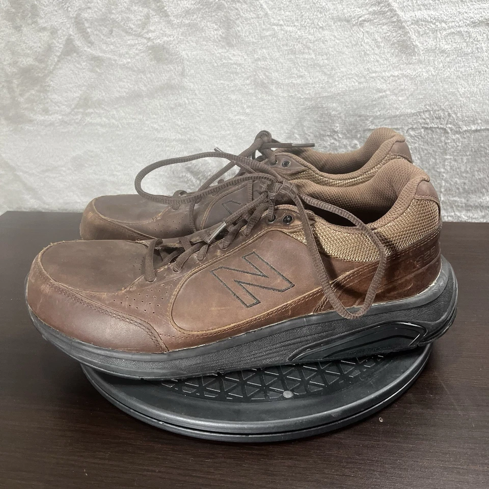 Zapatos deportivos New Balance 928 para hombre talla 11,5D de cuero marrón con cordones Foto 3 de 4