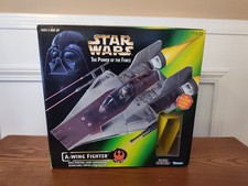 Star Wars Kenner Power of the Force A-Wing Fighter with Pilot 1997 NEW Sealed