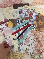 Junk Journal Supplies Lot  100 Pieces  Vintage Book Pages, Scrapbook Paper
