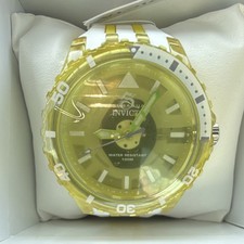Invicta Subaqua Men s Quartz Diver Watch 100m Gold/White 50mm