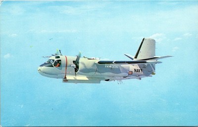 Grumman S2F Tracker U.S. Navy Postcard Chrome Carrier-Based