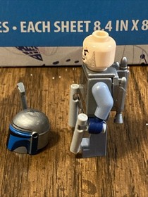 Star Wars Lego JANGO FETT Minifigure SW0468 75015 Smile Near Mint