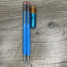 Vintage DUROLITE Mechanical Pencil Turquoise Plastic 0.9mm and refills