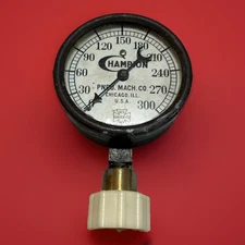 VTG Hampton Pneumatic / U.S. Gauge Co. Pressure Gauge 0-300 PSI | Untested