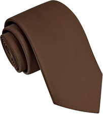 3.15"  8cm  Mens Solid Satin Tie Pure Color Necktie  Gift Box