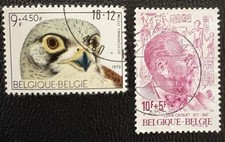 Belgium: 1972, 77.  2 Semi-Postal, used. ID #09-02093