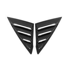 2pcs Rear Window Louver Scoops Unpainted Black Unfinished 11Th Gen