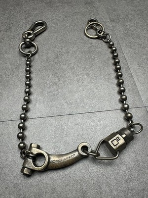 100%ORIG DSQUARED FIGHTING DUDES KEYCHAIN HOSE KETTE F/W07 ULTRA RARE CHAIN KEY