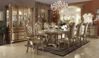 Luxus Esszimmer Set Garnitur Esstisch 8X StüHle Anrichte Essgruppe Gold