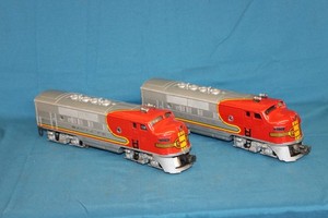 Lionel 2353 Santa Fe F-3 A-A Powered and Dummy Serviced and Ready to Run #7