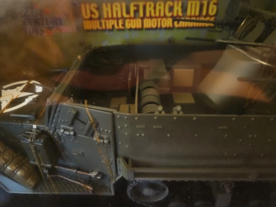 1st series Ultimate Soldier 1:18 WWII cannon US Army Halftrack M16 gun  NIB - Image 3 of 4