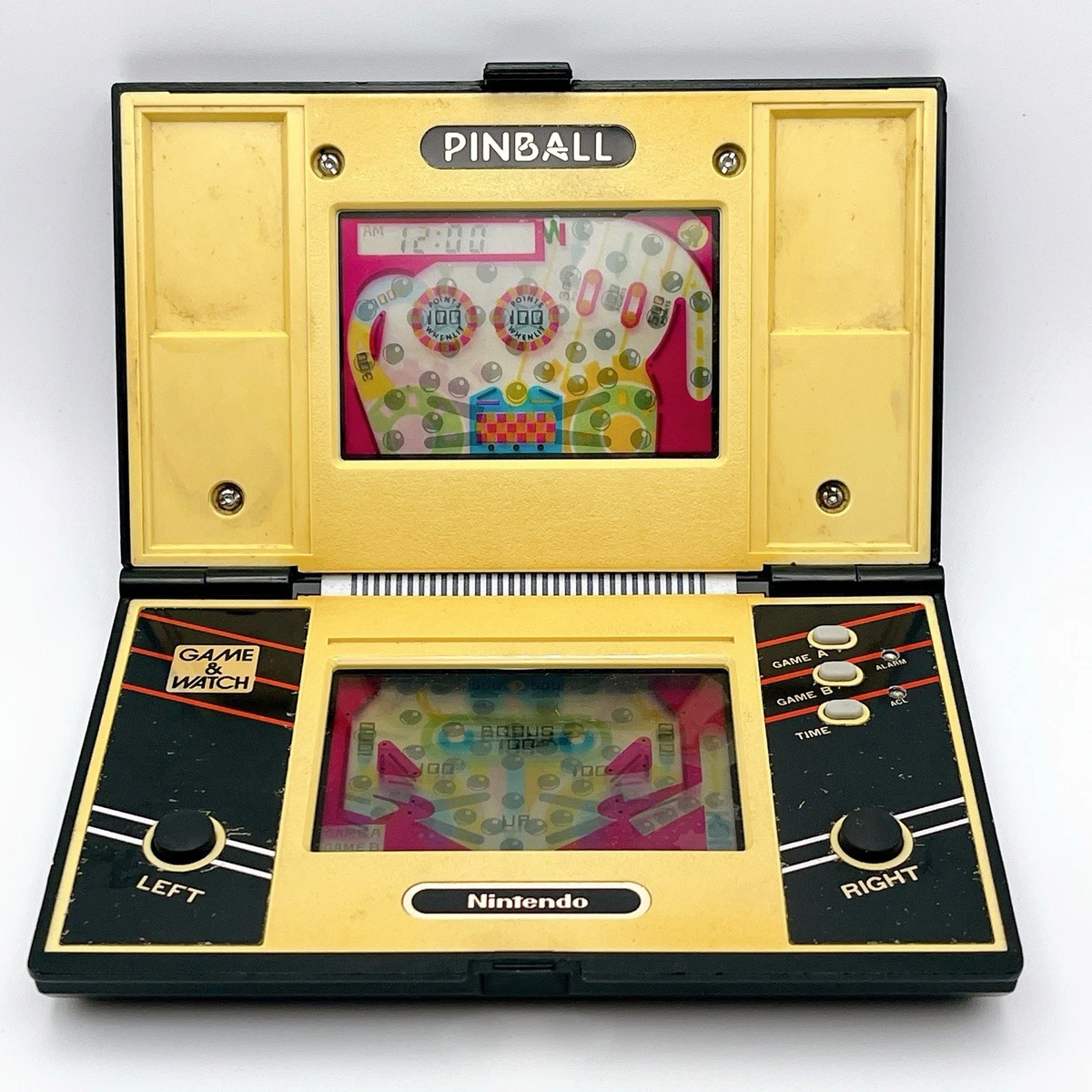 【良品】NINTENDO GAME&WATCH PINBALL PB-59 Vintage Nintendo Game & Watch Pinball PB-59 1983 Tested Working
