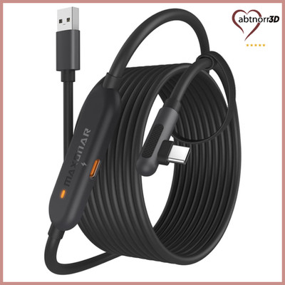 Maxonar Link Kabel 6m USB 3.0 für Meta Quest 3/3S Oculus Quest 2 Pico 4 Schwarz