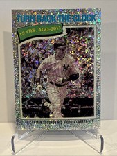 2026 Topps Heritage Turn Back The Clock Derek Jeter - SP - Silver Sparkle #335