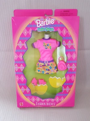 Fashion Avenue Barbie 👗 Robe & chaussures 👠 + Sac 👜 - Photo 1/4