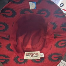 Zephyr Georgia Bulldogs NCAA Red Black L/XL Hat Bucket Cap University of Georgia