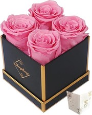 Preserved Roses, Forever Flowers Real Roses in a Box Last 2-3 Years Valentines