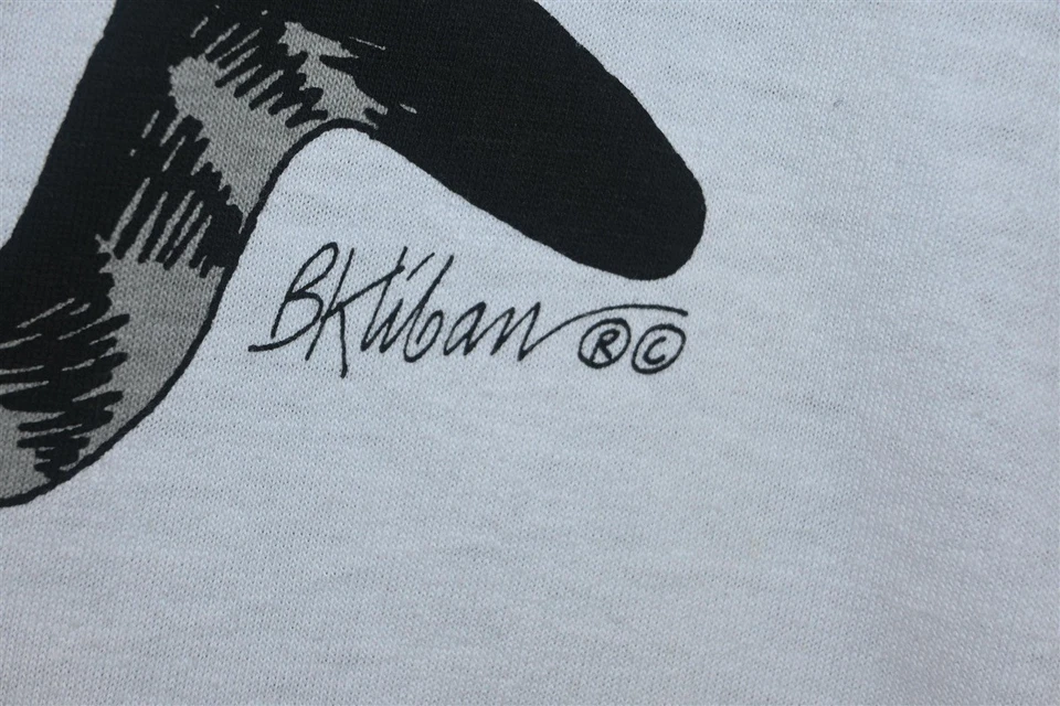 De colección Años 90 B KLIBAN FAT CAT PATINAJE SOBRE HIELO CAMISAS LOCAS HAWAII DEADSTOCK Camiseta XL Foto 4 de 4