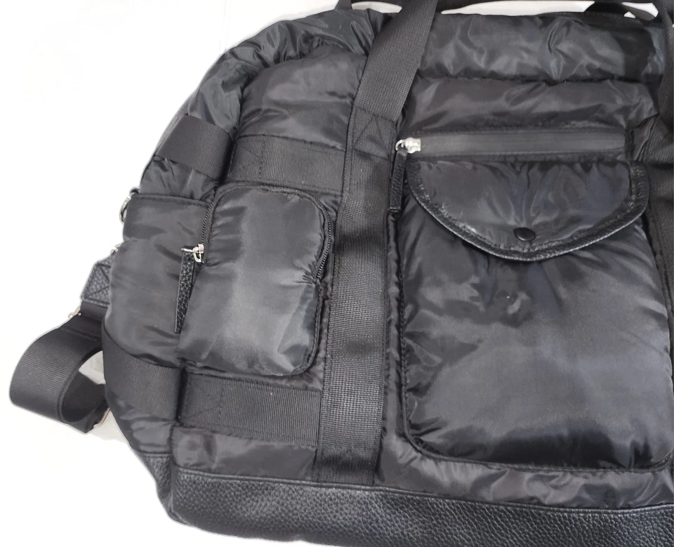 Bolso de mano Tommy Bahama Weekender negro equipaje de viaje multibolsillo Foto 4 de 4