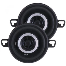 2x 3.5 Inch High Compression Tweeters for Most Cars 12V Metal & Magnet Universal