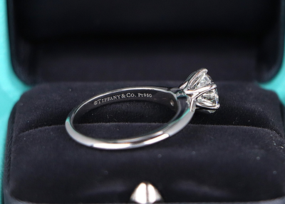 $18,300 Tiffany Co Platinum 1.17ct I VS1 Round Diamond Solitaire