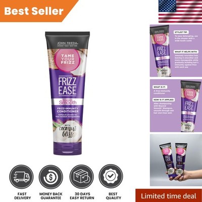Coconut Oil Infused Frizz Ease Conditioner - 8.45 Oz for Smooth, Frizz-Free Hair