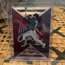 2025 CRUSADE Purple Prizm /99 RC COLE YOUNG SEATTLE MARINERS BASEBALL