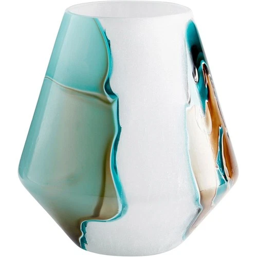 Cyan lighting - Ferdinand - small Vase - 9 Inches Wide by 10 Inches High - Picture 1 of 4