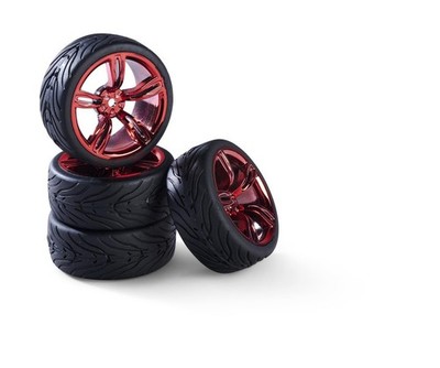 CARSON 1:10 Räderset 10 Sp.Design (4) rot / 500900177