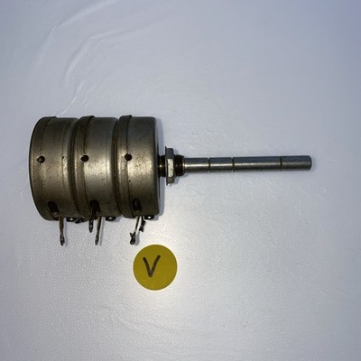 Vintage Mallory T15 potentiometer 3 gang, vintage radio, audio ham