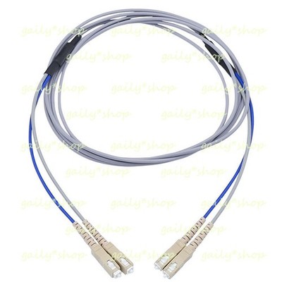 Armored Cable Fiber Patch Cord SC to SC UPC Pigtail Multi-Mode Cables Duplex 3M