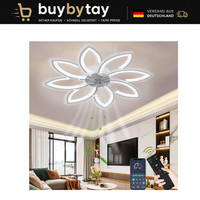 Deckenventilator Mit Beleuchtung 90Cm Led Dimmbar Fernbedienung Leise FüR