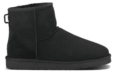 UGG CLASSIC MINI BLACK HERREN WILDLEDER INNEN WOLLE 1002072 ORIGINAL NEU 41