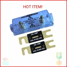 WindyNation ANL Fuse Holder + Fuse (2pcs 250A)