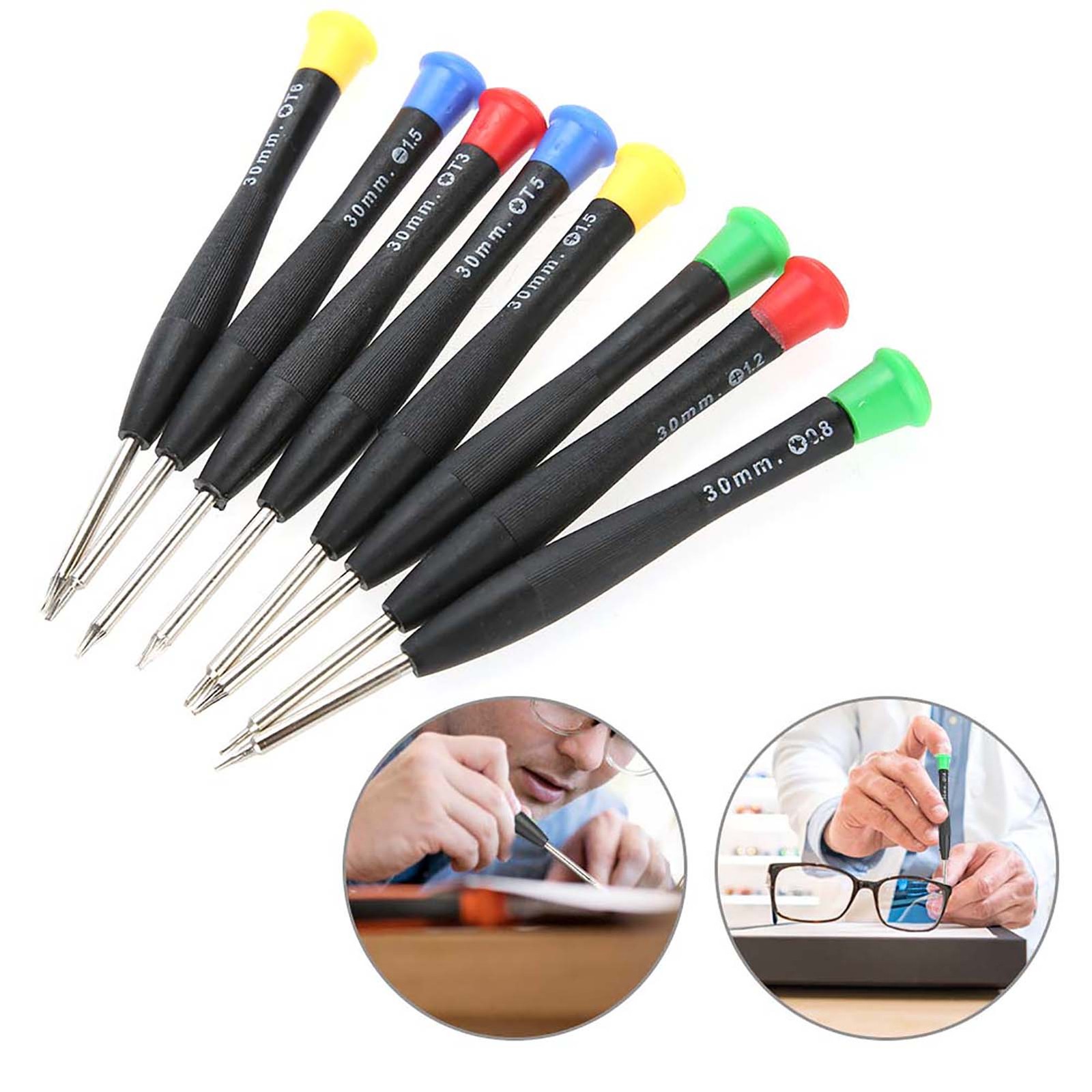 8pcs Precision Screwdriver Electronic Watch Repair Jewelry Making Screwdrivers