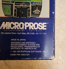 Nintendo NES Game: F-15 Strike Eagle