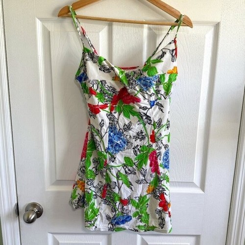 Simply Swim Blumendruck Damen Badekleid Einteiler Gr. 14 Softschalen BH