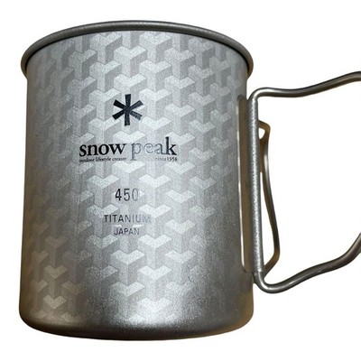 Snow Peak Titanium Mug 450ml Lightweight Camping Outdoor Kitchen JDM