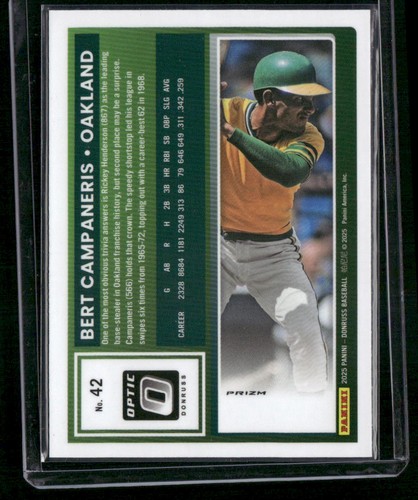 2025 Donruss #42 Bert Campaneris Holo - Foto 2 di 2
