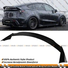 For 2025-2026 Tesla Model Y Juniper Gloss Black Rear Trunk Spoiler Wing By Yofer