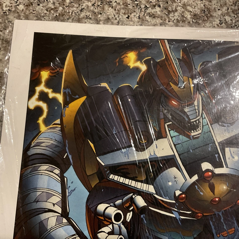 17x11 Dragonzoid Vs. Green Ranger Print Signed By Matt Frank. - Image 3 of 4