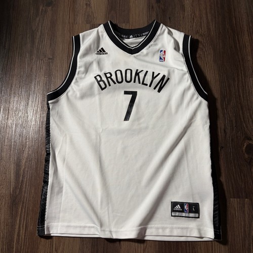 Adidas Brooklyn Nets Joe Johnson 7 Basketball Jersey Kids Size L White