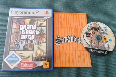 Grand Theft Auto: San Andreas (Dt.) (Sony PlayStation 2) mit Anleitung 2004 PS2