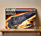 GI Joe Phantom X-19 Stealth Fighter Metal Poster Vintage Sign (20x30cm)