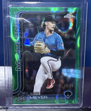 Topps 2025 Chrome Max Meyer Green RayWave Refractor 95/99 Miami USC183