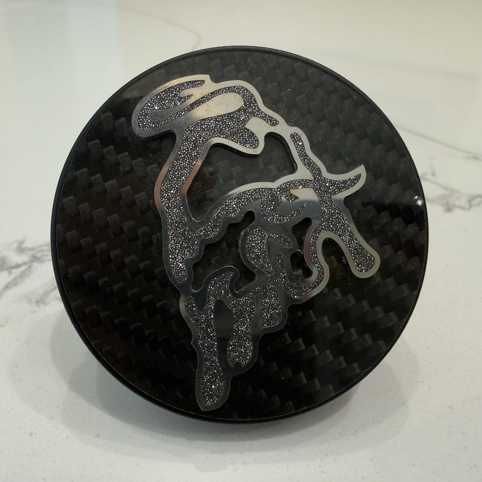 Genuine Lamborghini Diamond Carbon Center Hub Cap