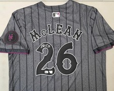 Mets NOLAN McLEAN Auto Autograph Signed CITY CONNECT Baseball JERSEY FANATICS