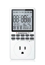 Outlet Timer NEARPOW Multifunctional Programmable Timer with Countdown White US