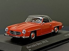 1/43 Mercedes Benz 190 Sl W121 Roadster Hard top Red/black Minichamps